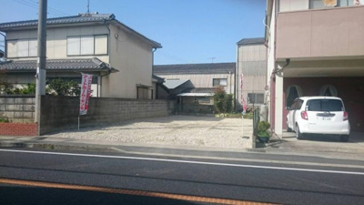 【前面道路含む現地写真】 | 曽根売土地(建築条件なし) | 県道(旧浜国道)に面する整形地