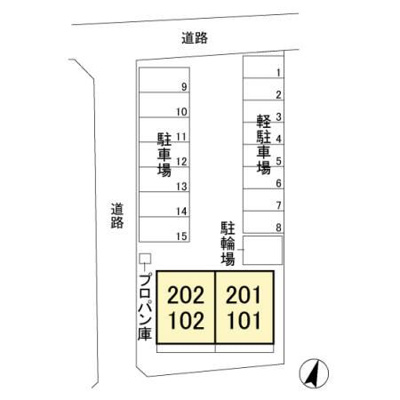 【区画図】 | ハイツ宮地