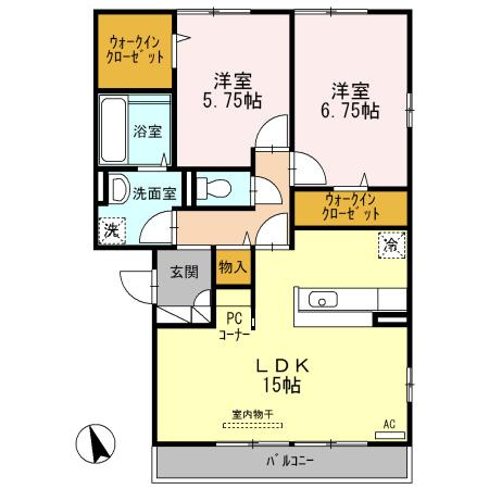 Cube Colorsの間取り