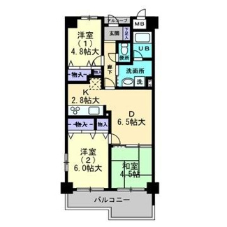 【間取り】 | 東峰マンション那珂川