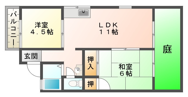 セジュールの里橋本の間取り