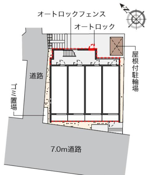 クレイノYK岡村の区画図