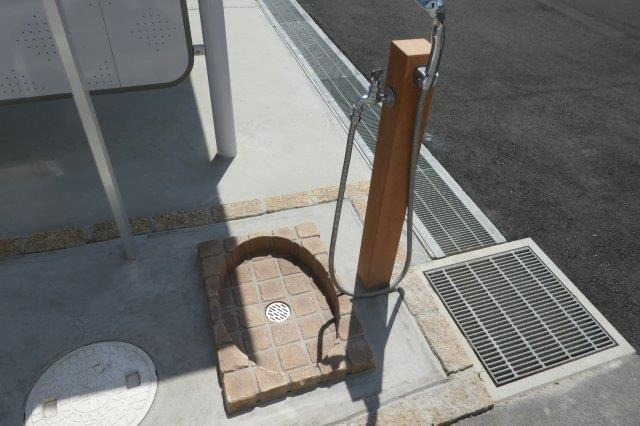 倉敷市真備町川辺のアパートのその他共用部分|ペット用足洗い場