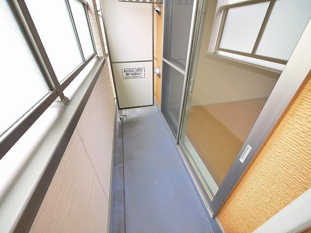 レジデンス芝辻のバルコニー|広々としたバルコニーです
