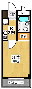【間取り】 | ラ・シャンブル福田１号館