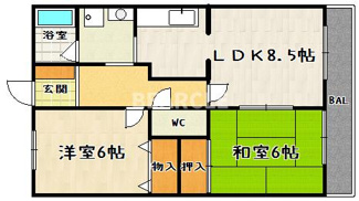 【間取り】 | グリーンメドウ洛