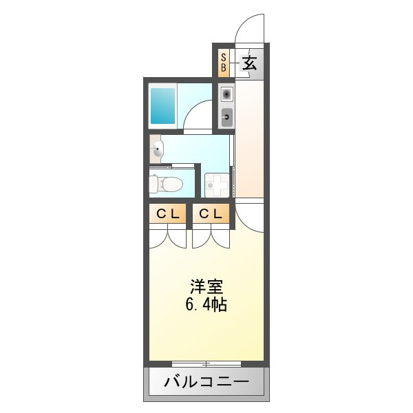 大阪市淀川区三国本町２丁目の賃貸マンションの間取り