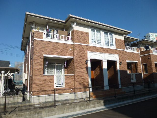 倉敷市笹沖のアパートの外観