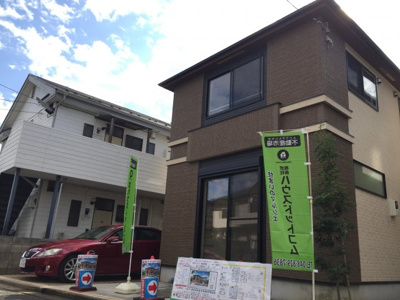 【外観】 | 上尾市緑丘新築デザイナーズ住宅 | 前面道路含む現地写真です