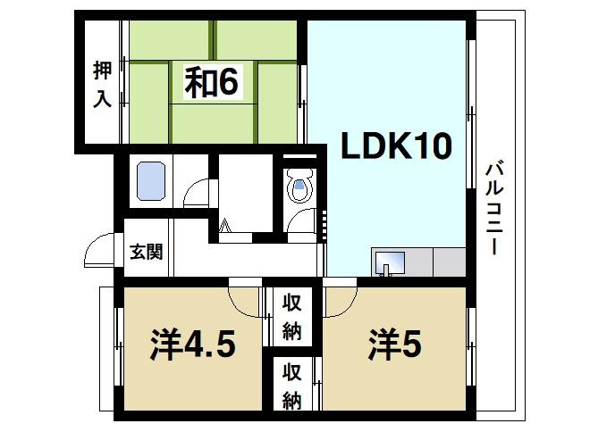 まあぁろ～マンションの間取り|広々使える間取りです。