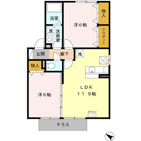 【間取り】 | サニーヒル東浜