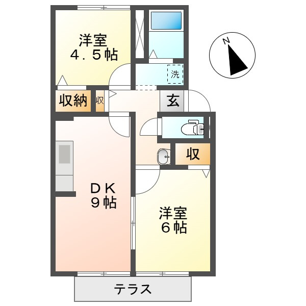 プレジール大樹の間取り