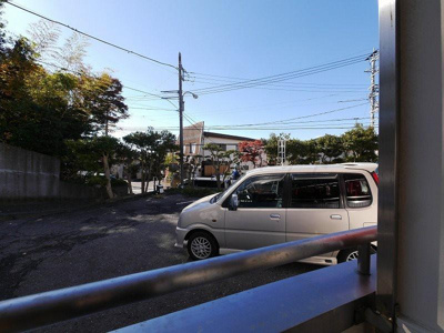 【展望】 | メイプルタウン | 1階ですが目の前開けてますので日当たり良好です