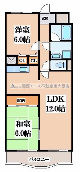【間取り】 | フローリッシュ北田