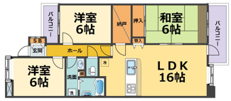 【間取り】 | ドルチェ甲子園（鳴尾北小・学文中学校区）