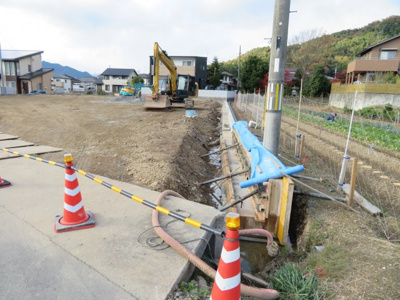 【外観】 | 柏原北松葉分譲地 | 造成工事中