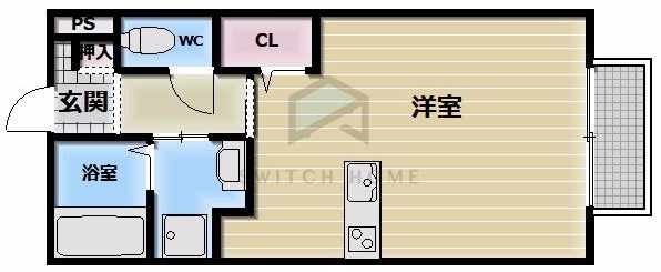 【間取り】 | メゾンドゥ長瀬Ⅱ | 憧れのカウンターキッチンです