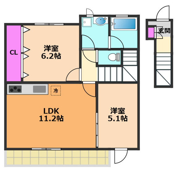 【間取り】 | ファミーユ大阪高槻