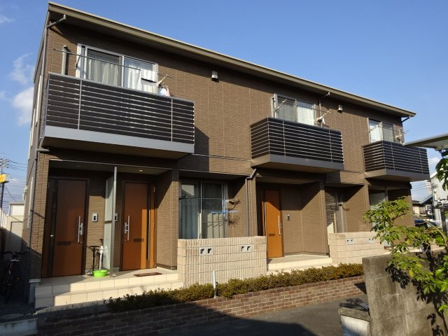 倉敷市平田のアパートの外観
