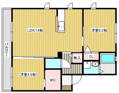 【間取り】 | カーサ・エスパーダⅡ