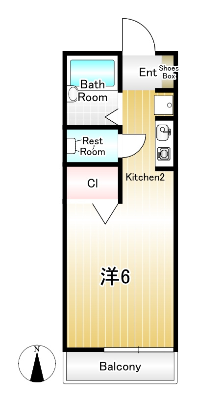 ビアンコネロ芦屋の間取り