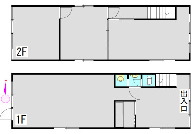 都城市前田町の店舗事務所の間取り