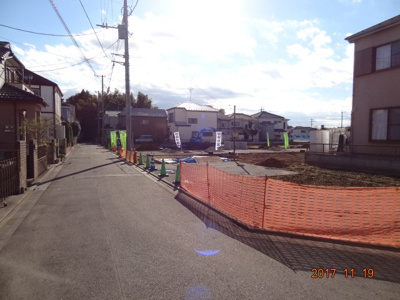 【前面道路含む現地写真】 | さいたま市緑区三室　建築条件なし売地全5区画 | 前面道路含む現地写真です