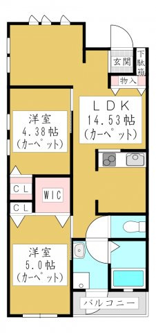 【間取り】 | ラ・ヴィラ・シェ・カトウOUEST