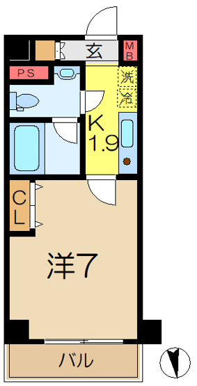 【間取り】 | パークアクシス横浜井土ヶ谷