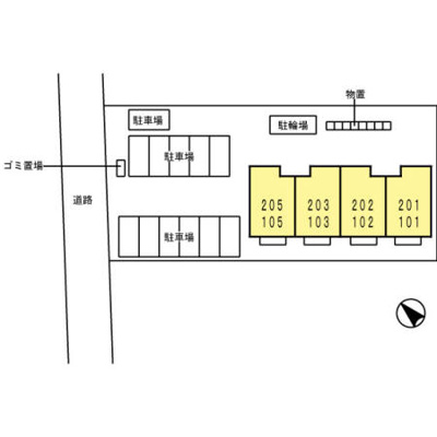 【区画図】 | ハピーハイツatom