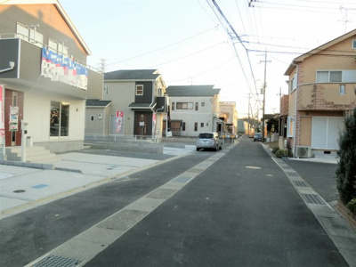 【前面道路含む現地写真】 | 新築戸建　木津川市木津第19-4号地