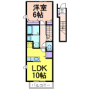【間取り】 | ２階の角部屋です
