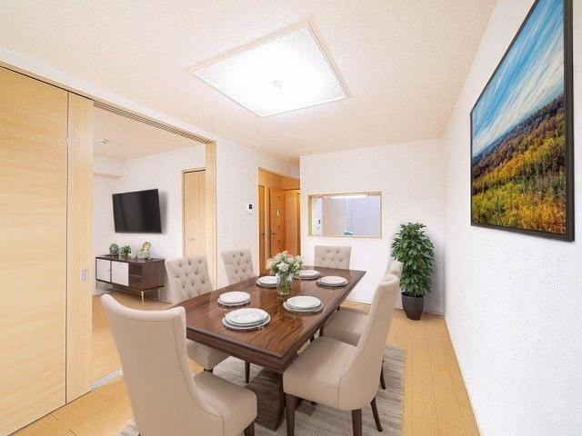 サンシャインヴィレッジ桜井　Ａの居間・リビング|CGで家具等を配置したもので家具等は含まれません