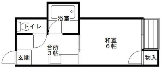 【間取り】 | ドリームパレス大橋南