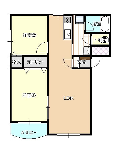 【間取り】 | ピュアライフエムＡ棟