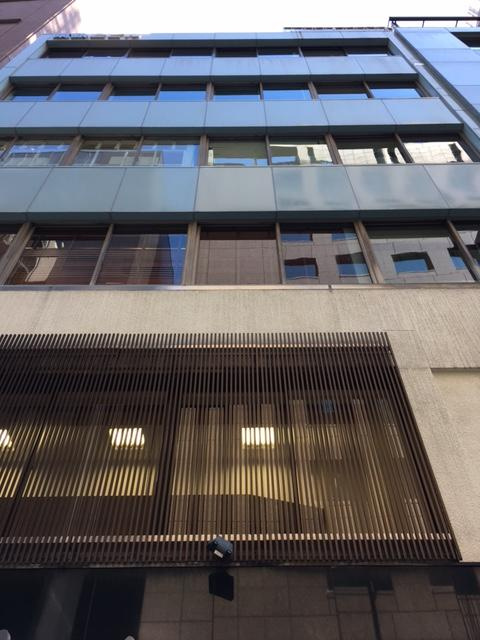 中央区銀座３丁目の事務所の外観
