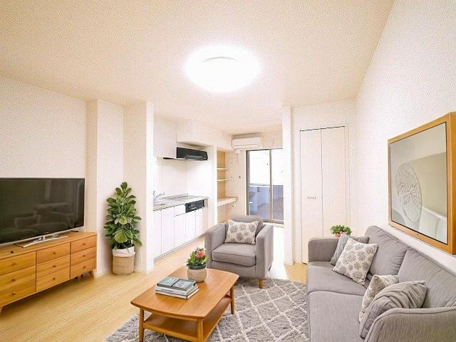 パレ・ソールの居間・リビング|CGで家具等を配置したもので家具等は含まれません