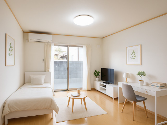 クレイドル奈良町の居間・リビング|CGで家具等を配置したもので家具等は含まれません。