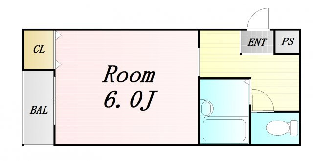 フローラルステージ同心町　仲介手数料無料の間取り
