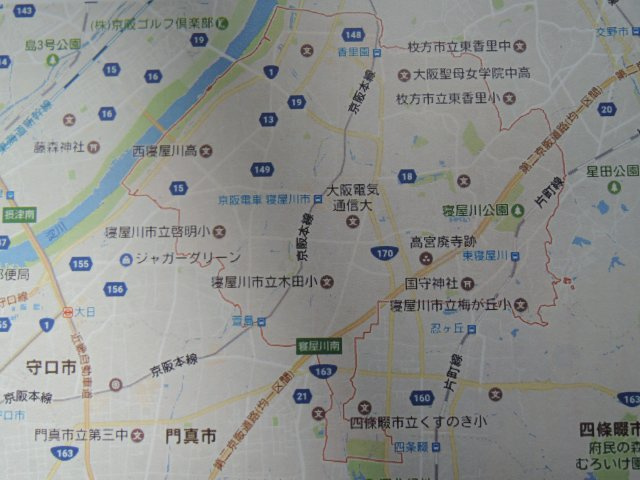 ＲＵＥＦＵ+２の地図|寝屋川市全域地図