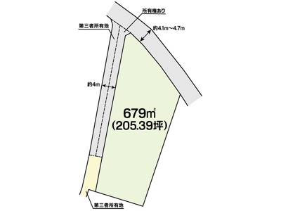 【区画図】 | 土地　玉島勇崎　全1区画 | 土地区画図になります。