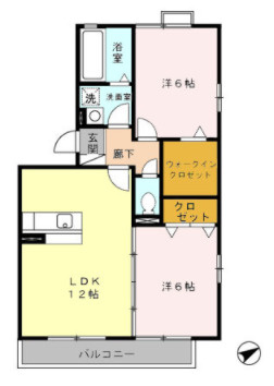 カーサ萌夢の間取り