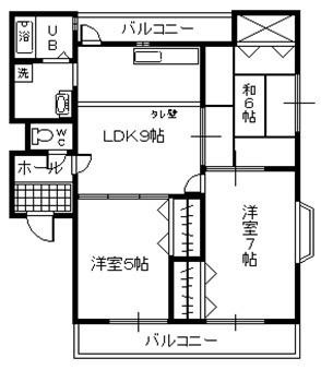 【間取り】 | ビレッジ亀沢　C　