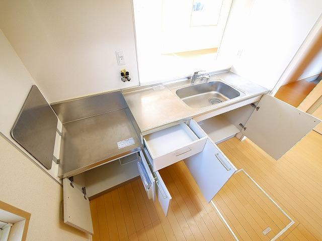 グレイスコートＤ・Ｅ・Ｆのキッチン|きれいなキッチンです