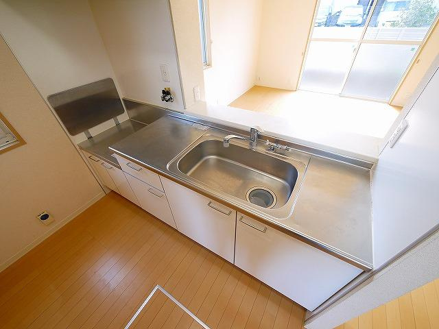 グレイスコートＤ・Ｅ・Ｆのキッチン|お料理しやすいキッチンです