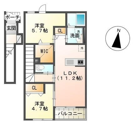 ＮＦコーポ1号館の間取り