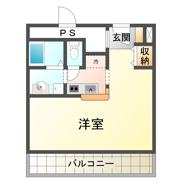 学園西カレッジハイツの間取り