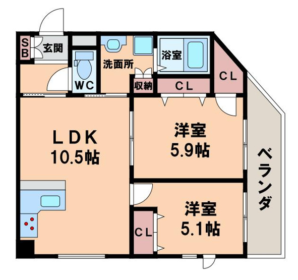 【間取り】 | メゾンキコー田辺
