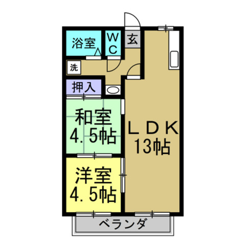 ハローユー柊の間取り