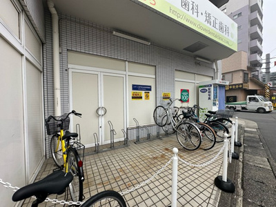 【その他共用部分】 | レオドール登戸 | 敷地内に駐輪場を完備しています！自転車はちょっとした移動手段に便利ですよね！